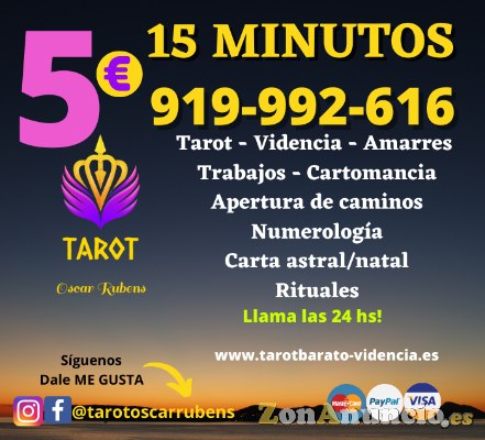 Despeja tus dudas 15 minutos 5 euros tarot